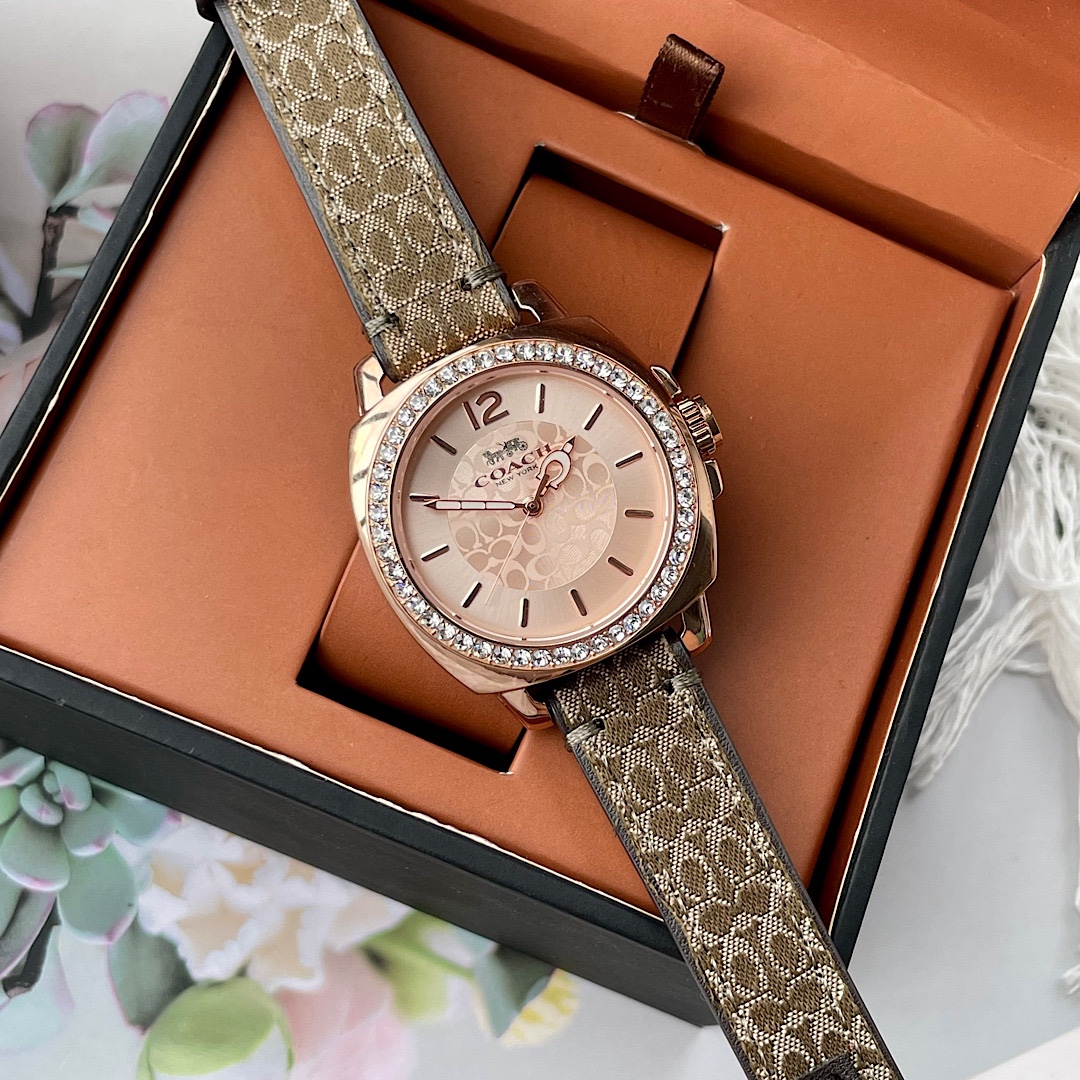 Coach Women's Boyfriend Quartz Gold Watch 14503150