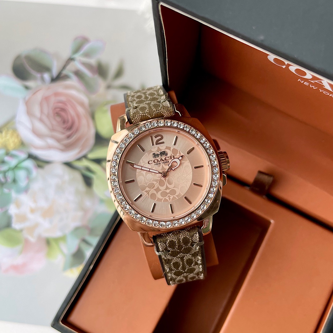 Coach Women's Boyfriend Quartz Gold Watch 14503150