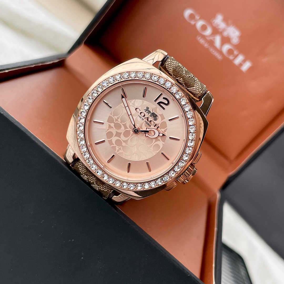 Coach Women's Boyfriend Quartz Gold Watch 14503150