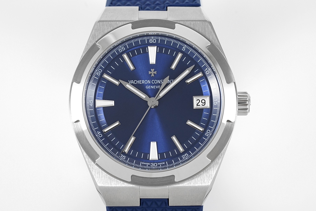 VACHERON CONSTANTIN Stainless Steel Case Blue Dial Calendar Men's Sports Casual Mechanical Watch Diameter: 41mm