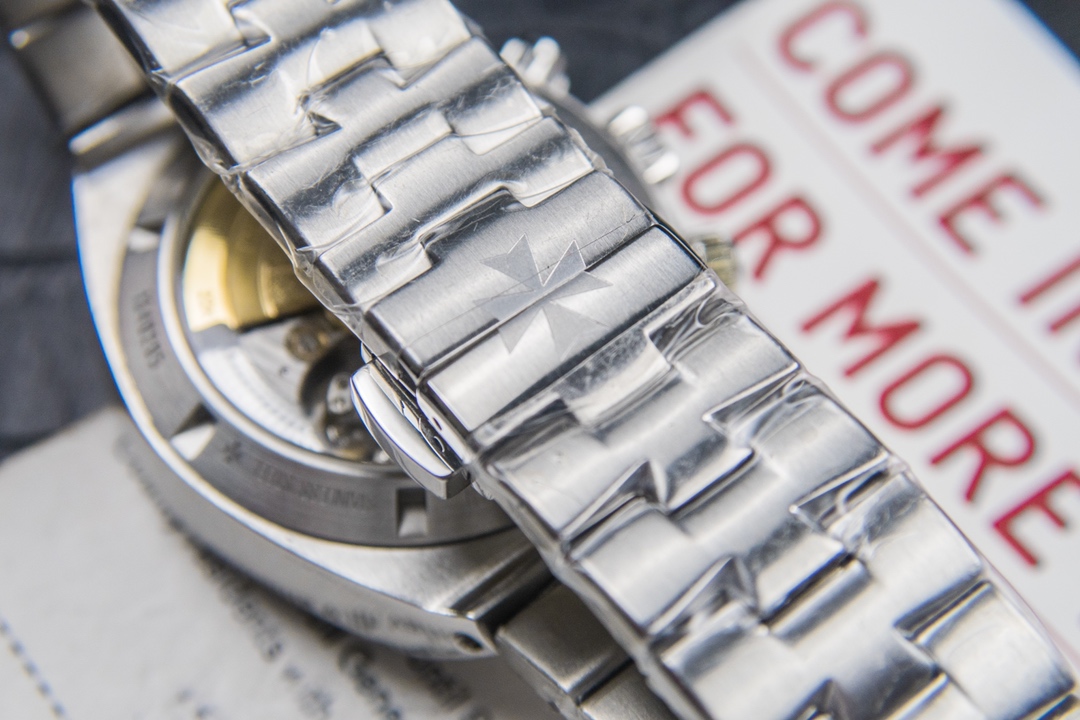 Vacheron Constantin Anti-Magnetic Chronograph Mechanical Movement Stainless Steel Brown Dial Overseas Collection Watch 41mm Diameter 