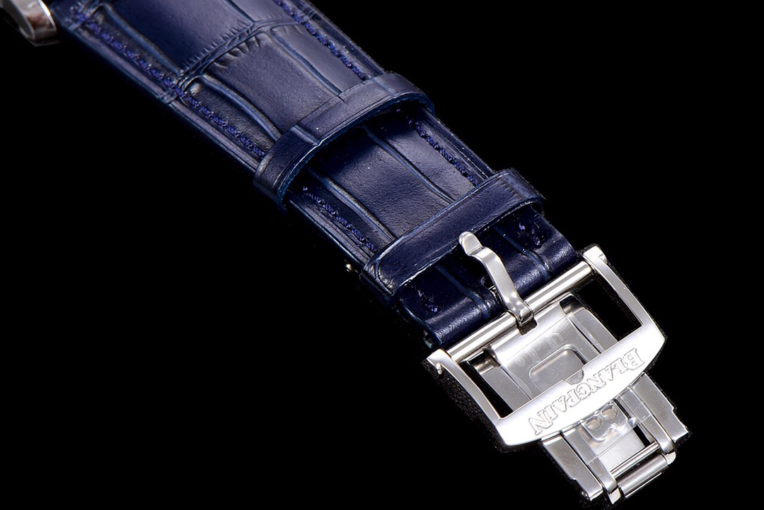  对应中文（若需双语展示）： 宝珀 Villeret 40 毫米精钢腕表 全历月相 蓝色表盘（型号 6654-1127-55B） 这个版本聚焦高搜索权重信息，适配亚马逊的搜索算法逻辑。要不