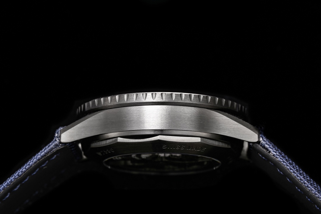 Blancpain Fifty Fathoms Bathyscaphe 43.6mm Titanium Watch – Blue Dial, Blue Canvas Strap (Ref. 5000-0240-B52A)