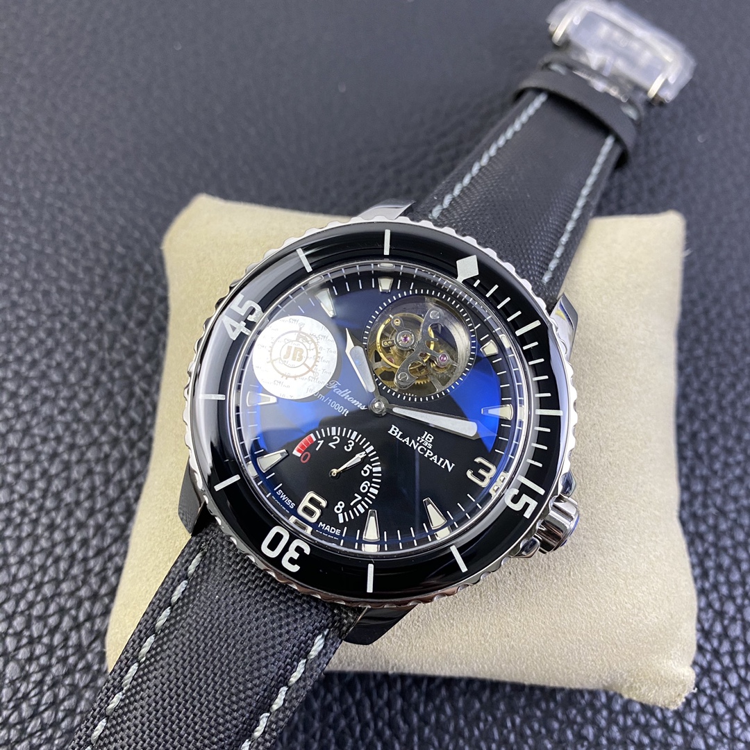 Blancpain Fifty Fathoms Tourbillon Automatic Mechanical Watch - 42mm Case, High Water Resistance, Swiss Made