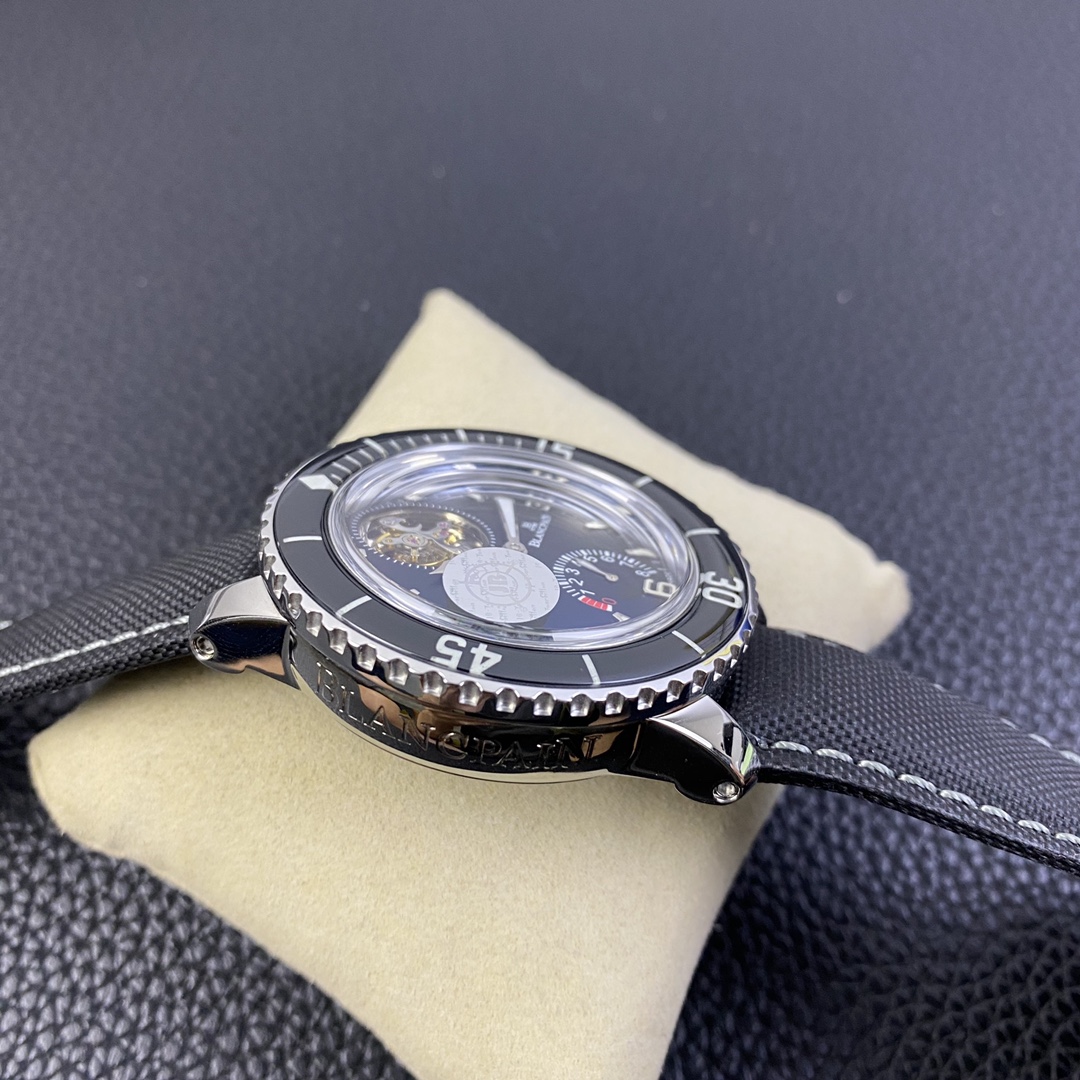 Blancpain Fifty Fathoms Tourbillon Automatic Mechanical Watch - 42mm Case, High Water Resistance, Swiss Made