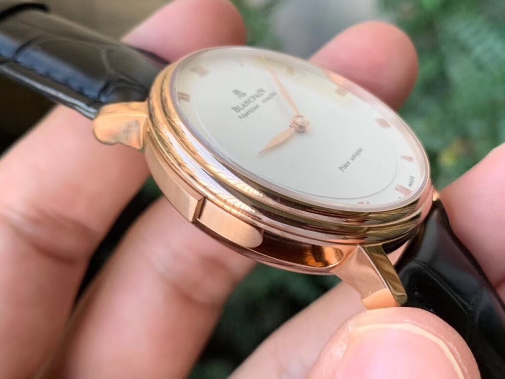 Blancpain Minute Repeater Unique Piece Watch - Rose Gold Case, Enamel Dial, Swiss Made