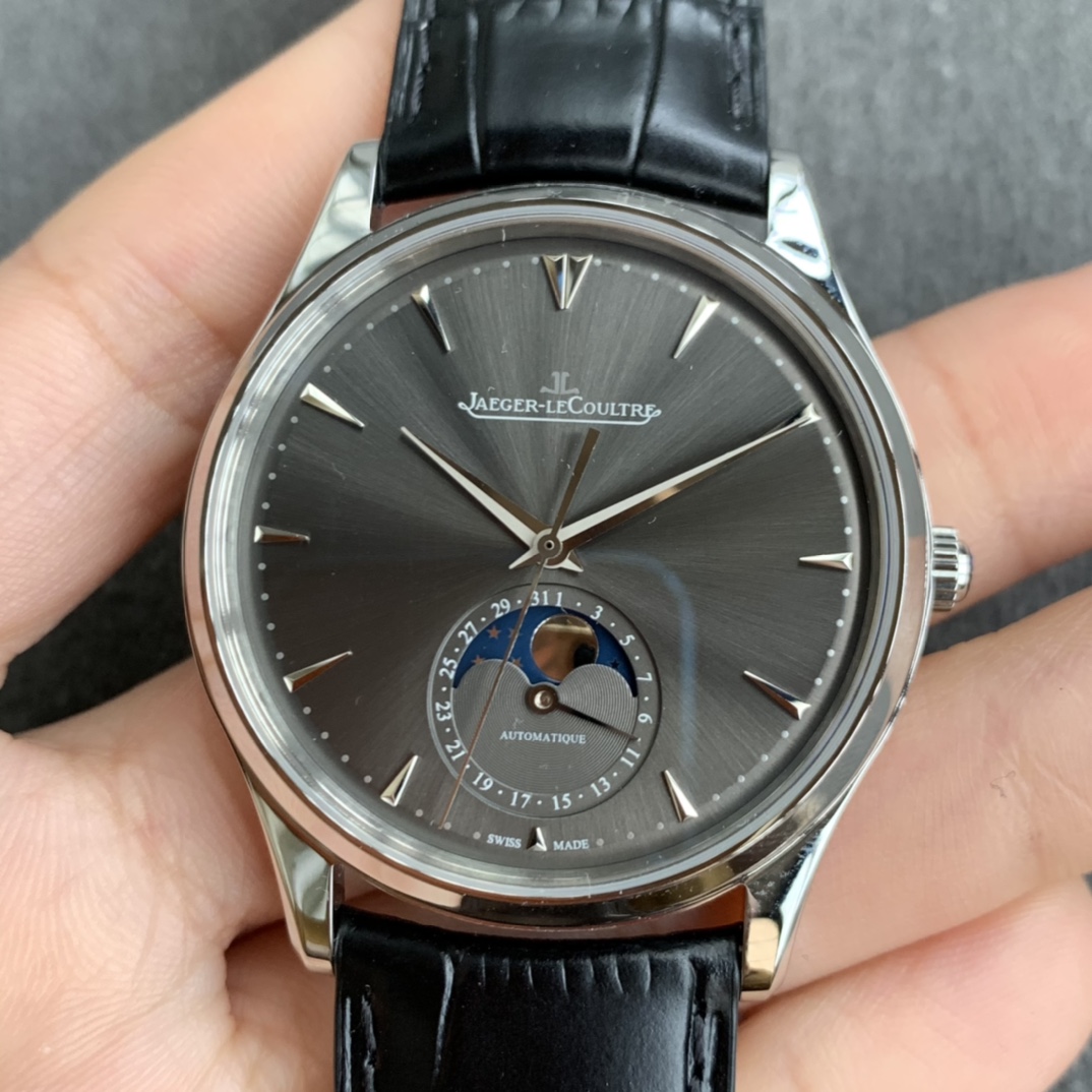Jaeger-LeCoultre Master Ultra Thin Moon Phase Men's Dress Watch (Q1368420) - 39mm x 9.9mm Case
