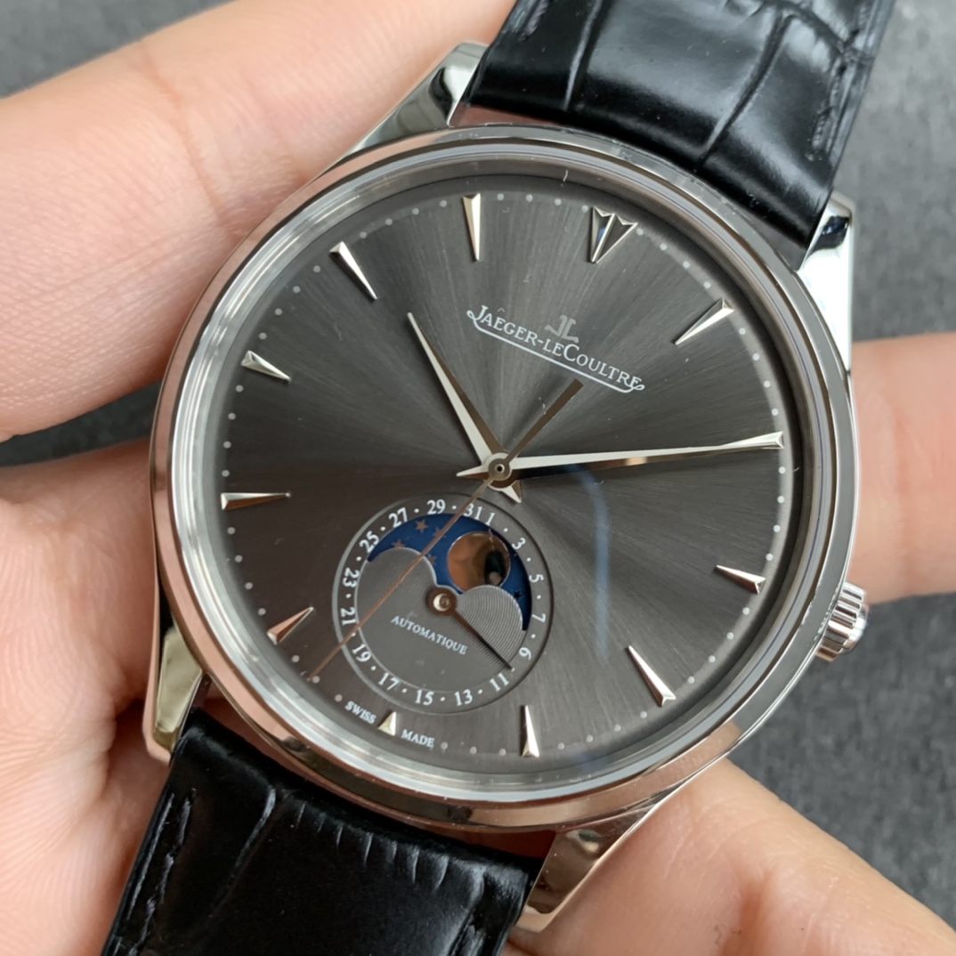 Jaeger-LeCoultre Master Ultra Thin Moon Phase Men's Dress Watch (Q1368420) - 39mm x 9.9mm Case