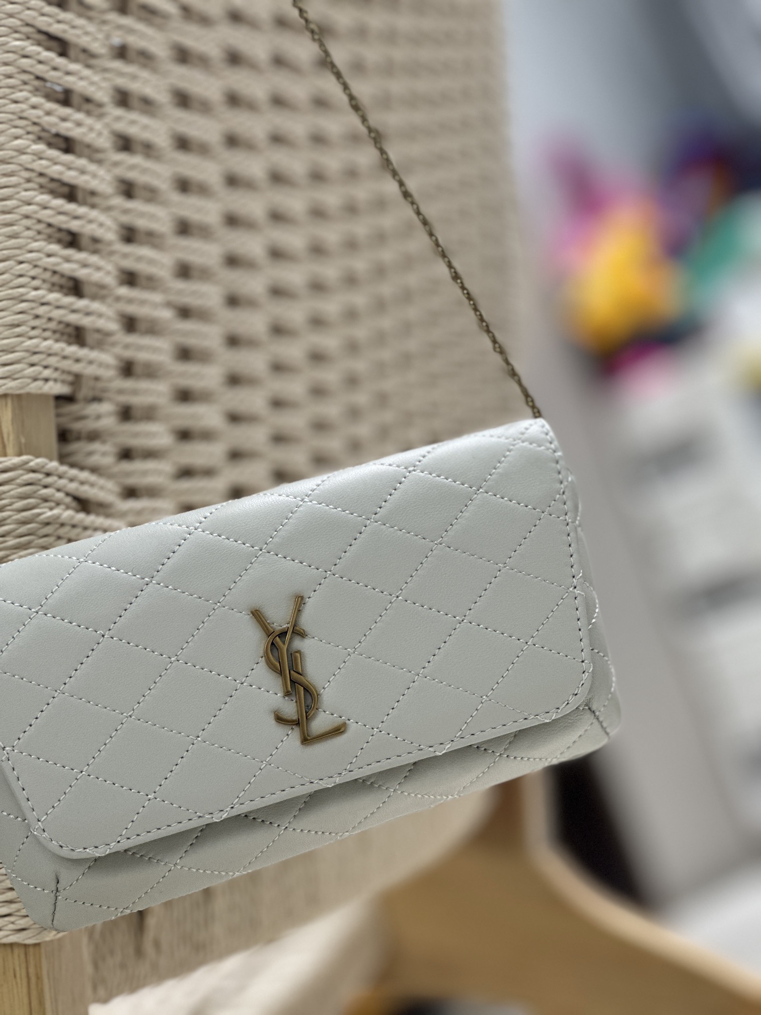 YSL Gaby Phone Case/Chain Bag Model: 742579 Dimensions: 19×10×4.5cm Shoulder Strap Length: 51cm