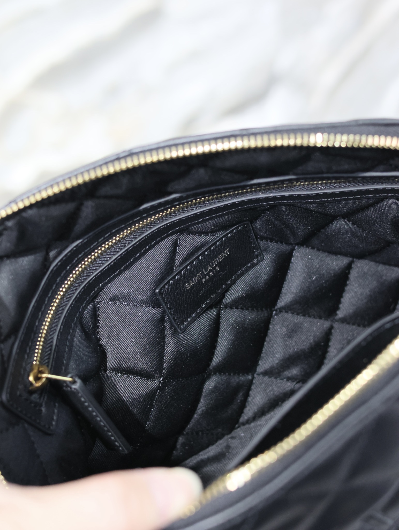 YSL Black LE CASSANDRE New Makeup Bag Style Number: 736010 Dimensions: 30×20×11cm