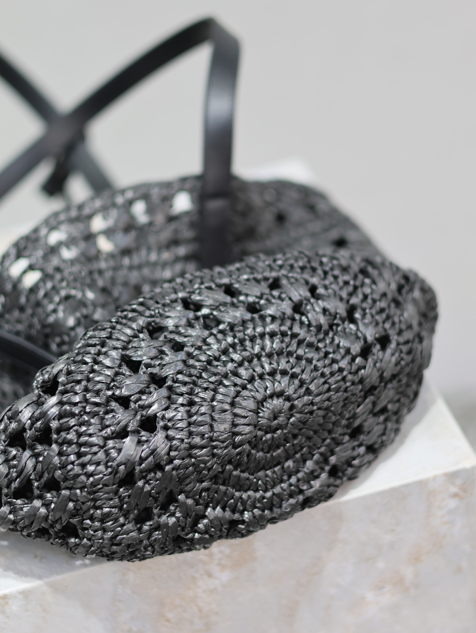 YSL Straw Tote Bag Vegetable Basket Openwork Straw Tote Bag Model: 761461 Dimensions: 42×20×22cm