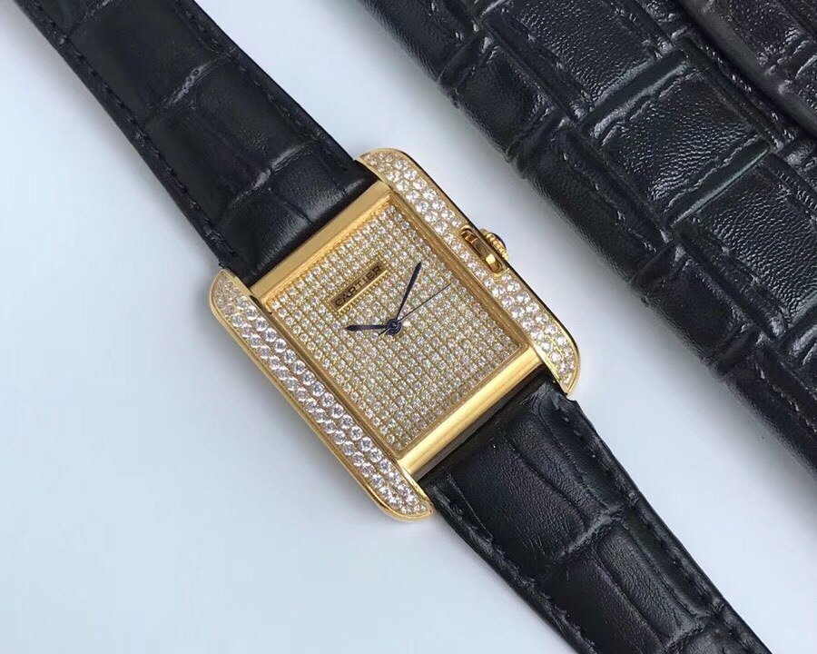 Cartier Tank Stardust Automatic 35mm × 11mm – Luxury 316L Steel Men’s Watch with Sapphire Crystal, Open Caseback & Enhanced Waterproof Performance