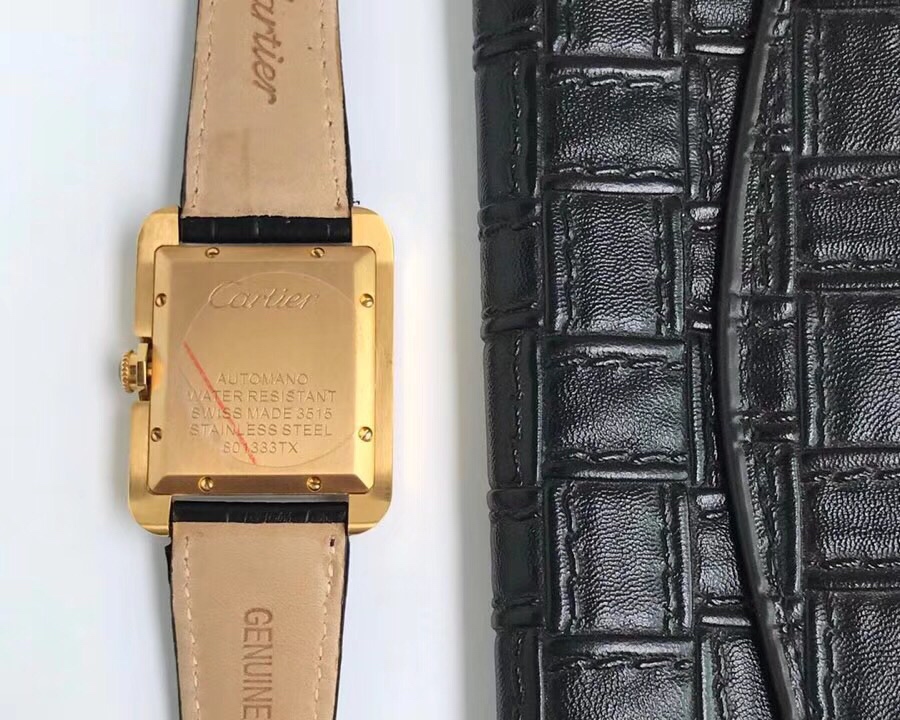 Cartier Tank Stardust Automatic 35mm × 11mm – Luxury 316L Steel Men’s Watch with Sapphire Crystal, Open Caseback & Enhanced Waterproof Performance