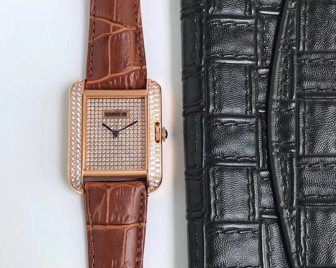 Cartier Tank Stardust Automatic 35mm × 11mm – 316L Steel Men’s Timepiece with Sapphire Crystal, Transparent Back & Superior Waterproof Build