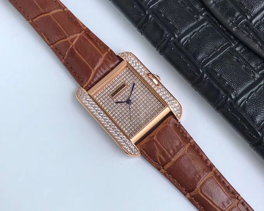 Cartier Tank Stardust Automatic 35mm × 11mm – 316L Steel Men’s Timepiece with Sapphire Crystal, Transparent Back & Superior Waterproof Build