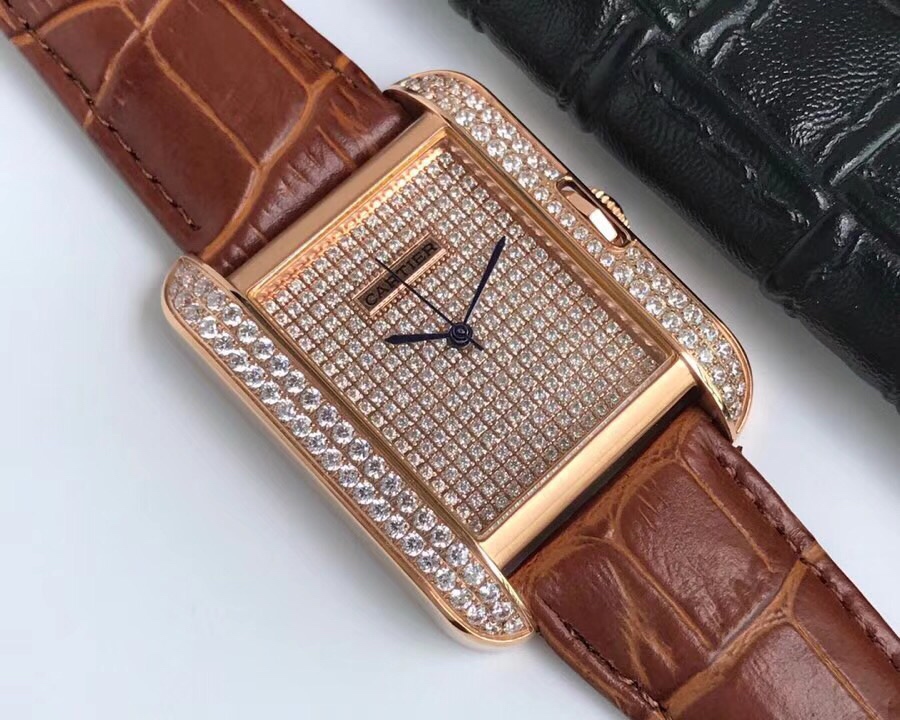 Cartier Tank Stardust Automatic 35mm × 11mm – 316L Steel Men’s Timepiece with Sapphire Crystal, Transparent Back & Superior Waterproof Build