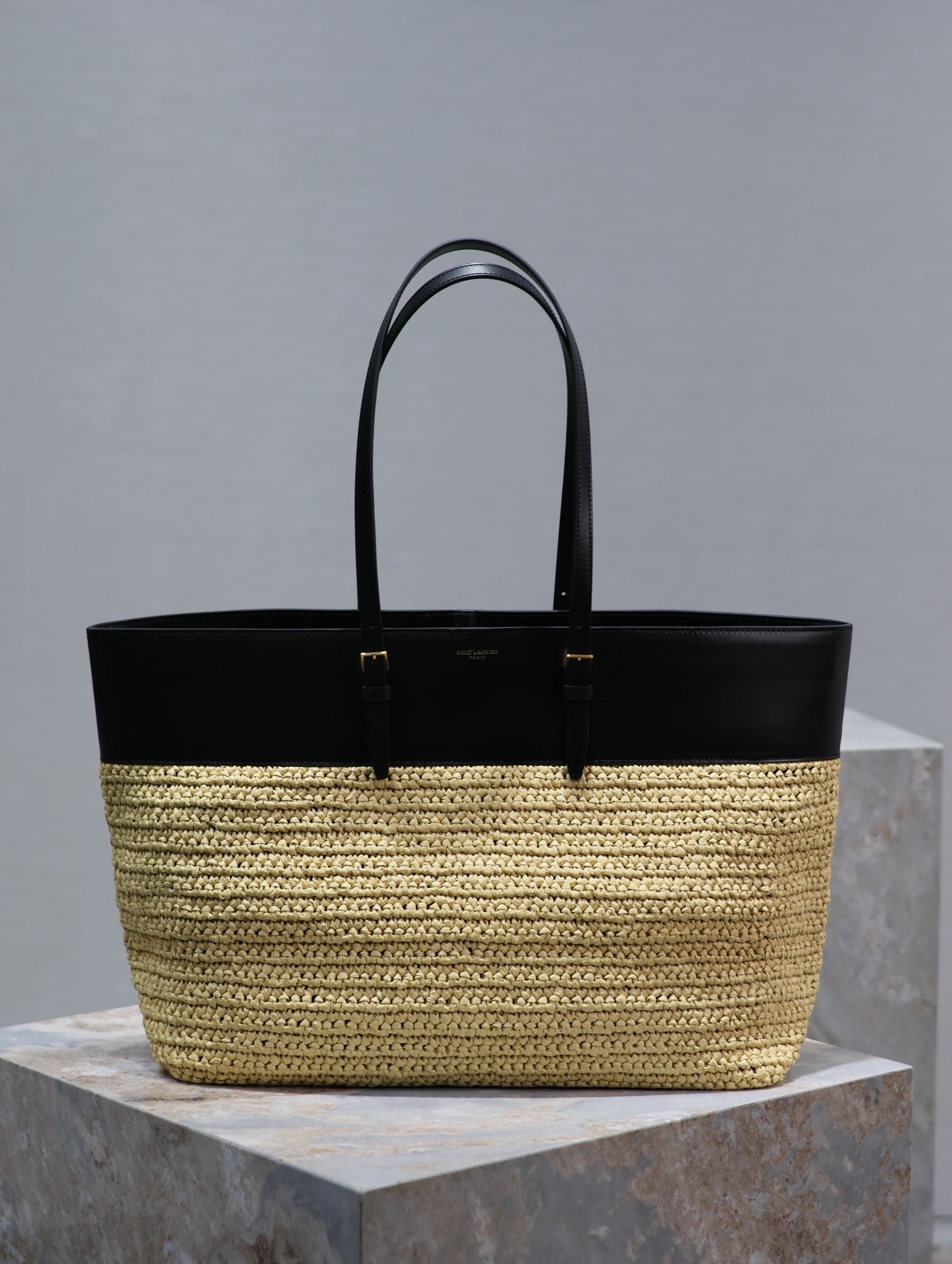 YSL Shopping Tote Bag Dimensions: 38×28×13cm Model: 394195 Woven