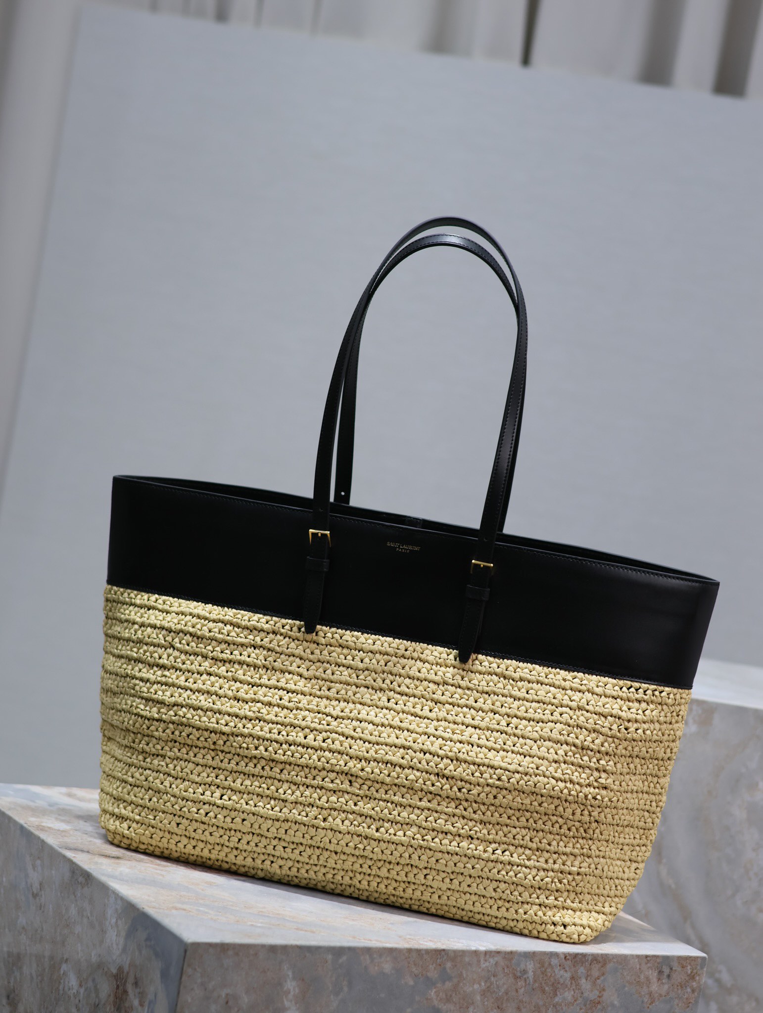 YSL Shopping Tote Bag Dimensions: 38×28×13cm Model: 394195 Woven