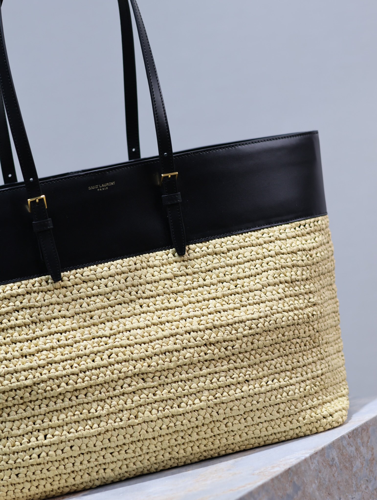 YSL Shopping Tote Bag Dimensions: 38×28×13cm Model: 394195 Woven