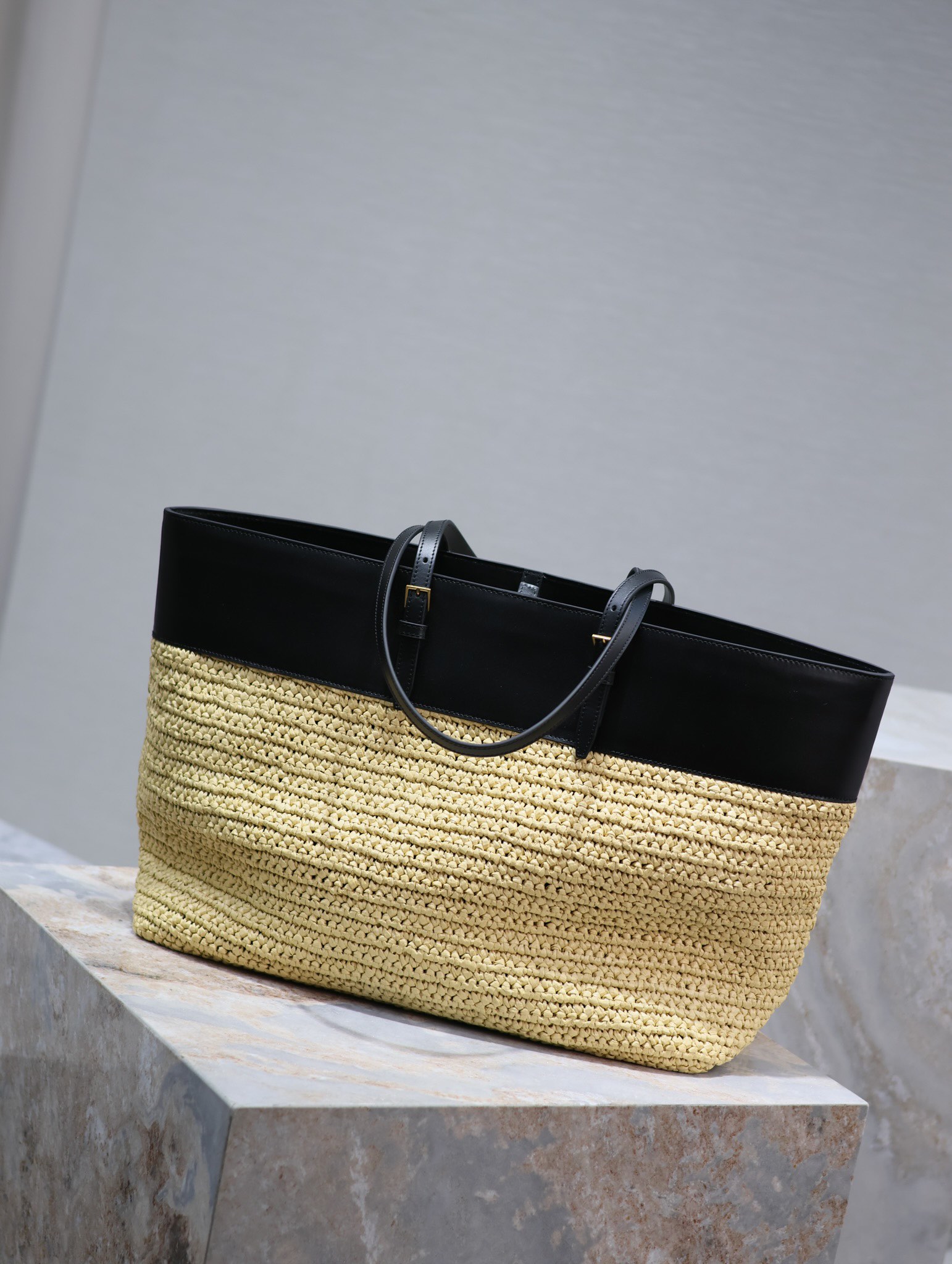 YSL Shopping Tote Bag Dimensions: 38×28×13cm Model: 394195 Woven