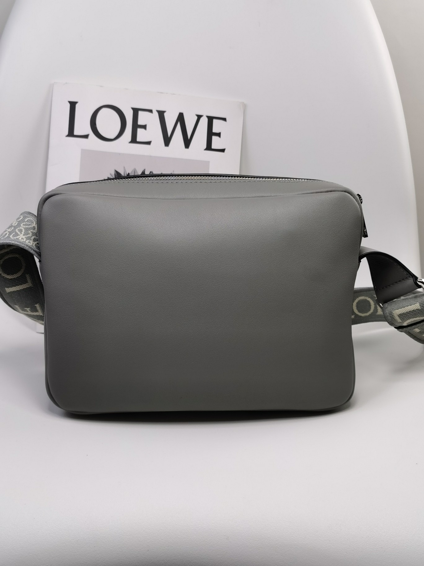 Loewe New XS Messenger Bag A74 Pearl Gray 0.650 Dimensions: 23 x 18 x 9 cm