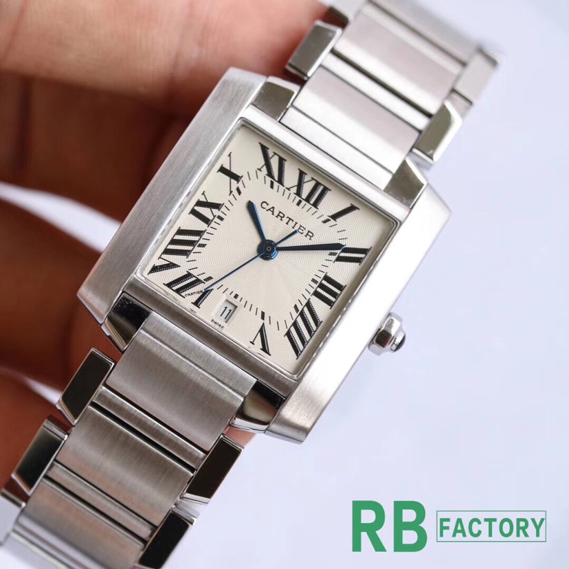Cartier Tank RB n 29mm – ETA Cal.120 Automatic Watch with Blue Steel Hands and Dual Sapphire Crystal