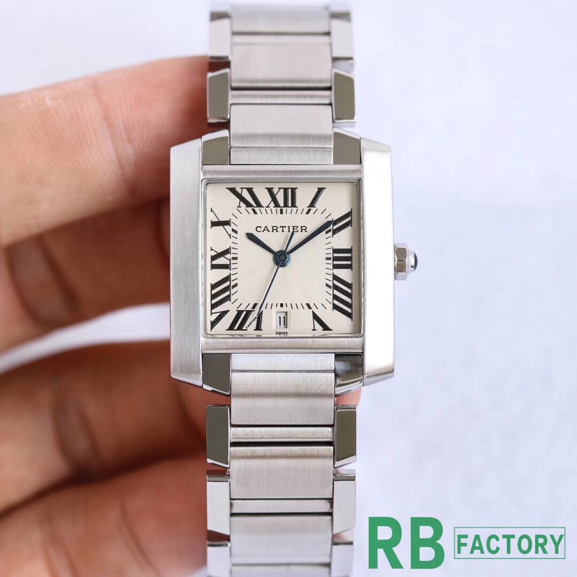 Cartier Tank RB n 29mm – ETA Cal.120 Automatic Watch with Blue Steel Hands and Dual Sapphire Crystal