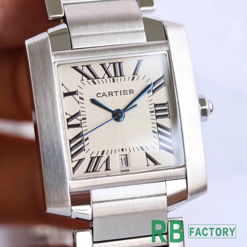 Cartier Tank RB n 29mm – ETA Cal.120 Automatic Watch with Blue Steel Hands and Dual Sapphire Crystal