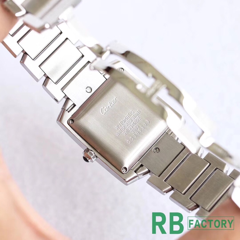 Cartier Tank RB n 29mm – ETA Cal.120 Automatic Watch with Blue Steel Hands and Dual Sapphire Crystal