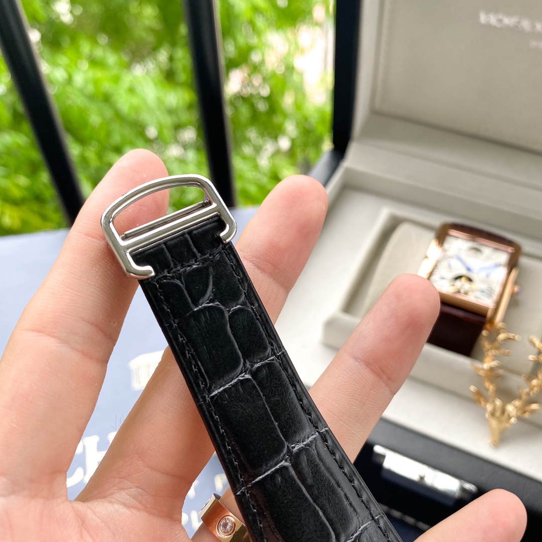 Cartier Tank 2020 Tourbillon Automatic 40mm × 13mm – 316L Steel Men’s Watch with Mineral Crystal and Genuine Leather Strap