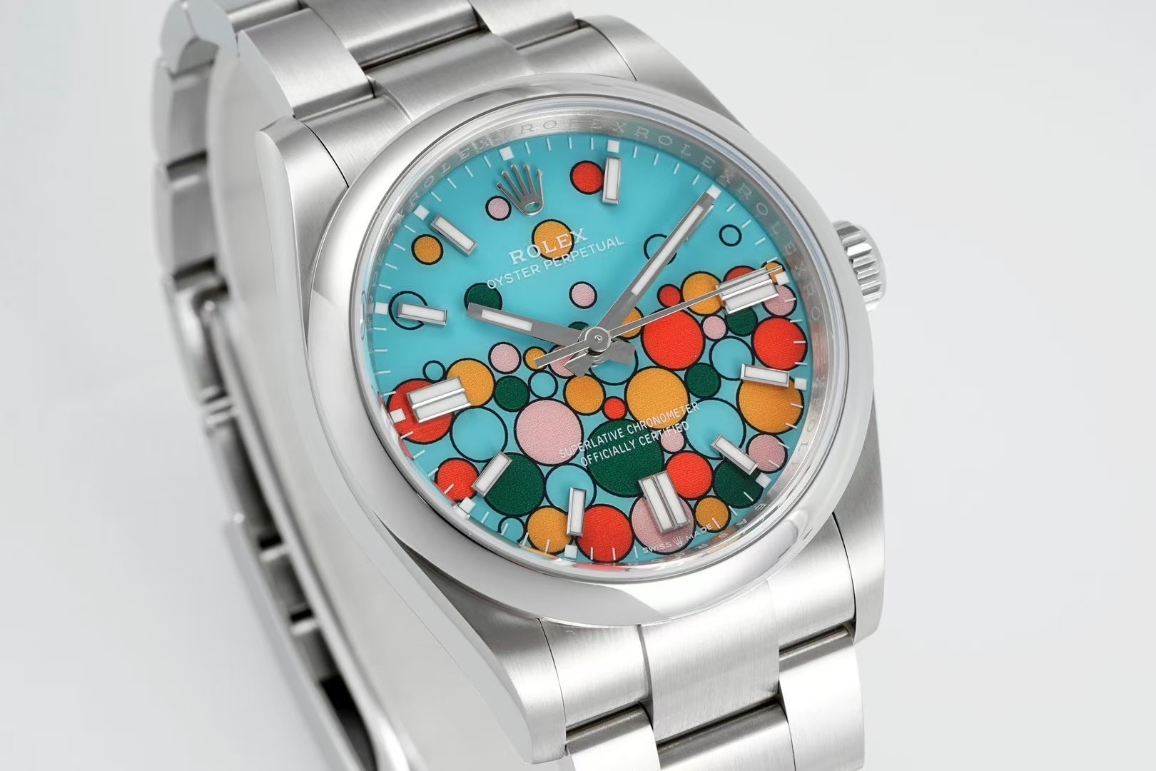 ROLEX Oyster Perpetual｜36mm/41mm Case Diameter 12mm Thickness Cal.3230 Movement 904L Steel Polished Indexes Swiss Ice-Blue Lume Sapphire Crystal