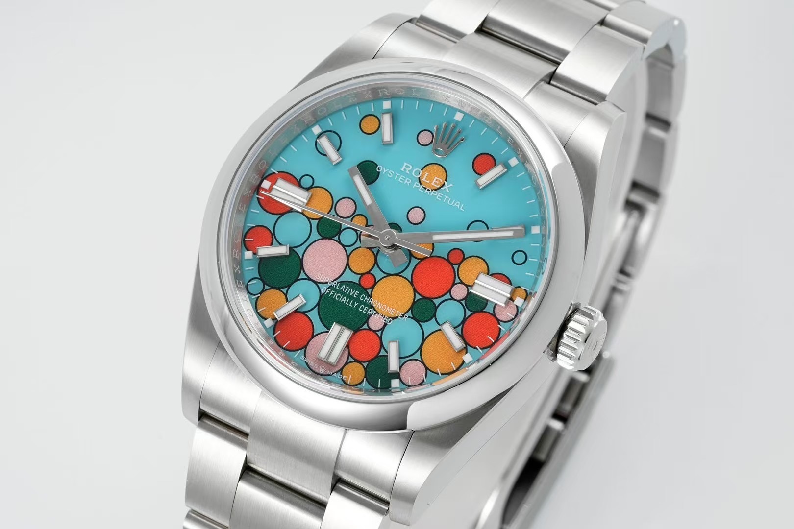 ROLEX Oyster Perpetual｜36mm/41mm Case Diameter 12mm Thickness Cal.3230 Movement 904L Steel Polished Indexes Swiss Ice-Blue Lume Sapphire Crystal