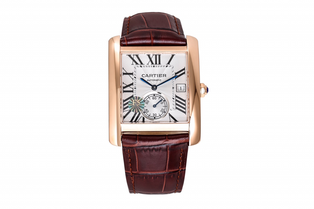 Cartier Premium Square Automatic 34mm × 44mm – 1904-Style Movement, Blue Steel Hands, Dual Sapphire Crystal & 250m Water Resistance