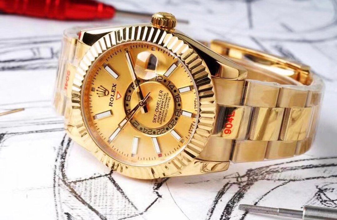 Rolex Sky-Dweller｜42mm Caliber 9001 Automatic Movement AI-developed Month Adjustment System Ring Command Bezel Annual Calendar Dual Time Zone Oyster Steel Bracelet