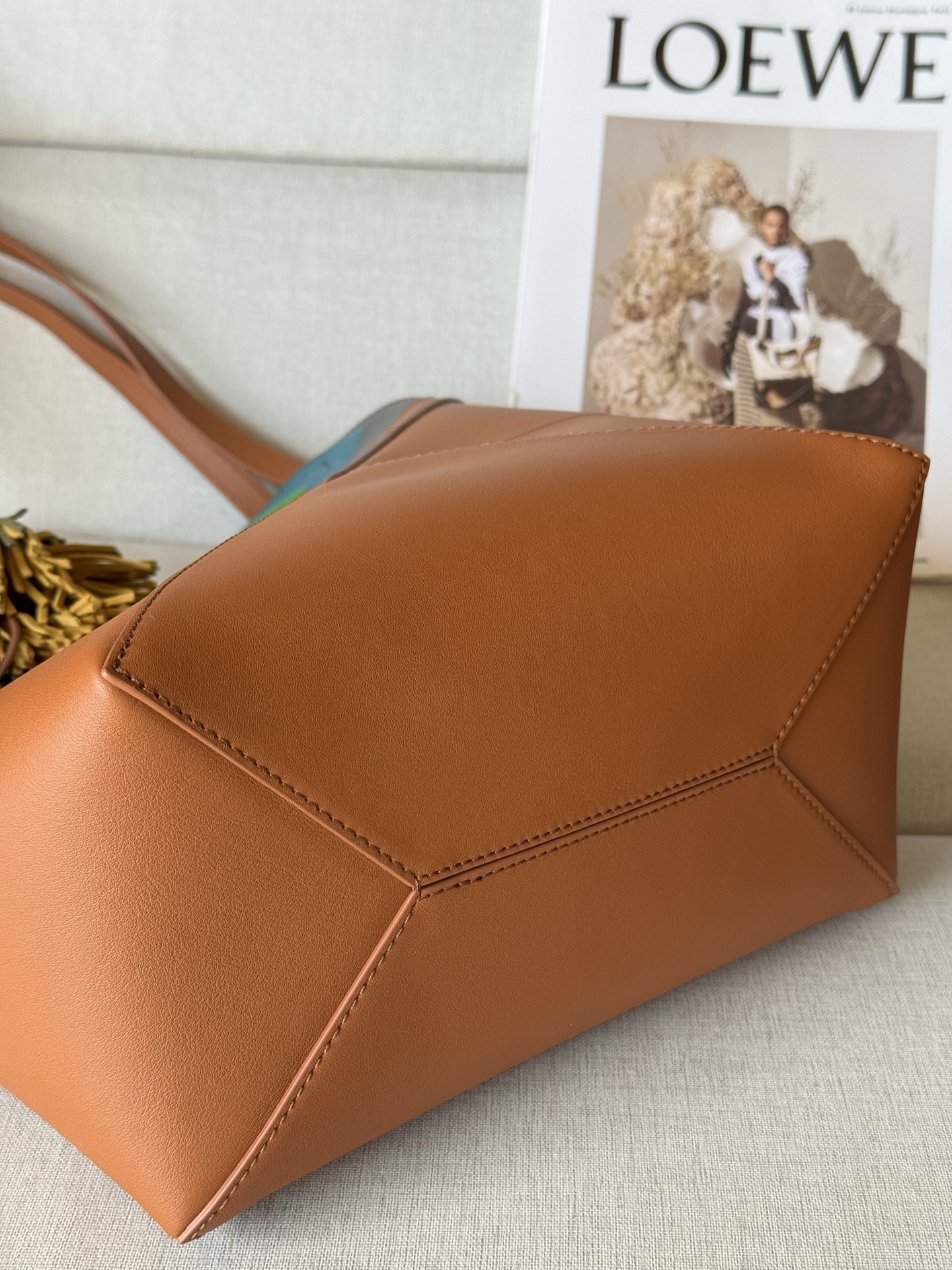 LOEWE × Josef and Anni Albers Collection Debut Puzzle Foldable Bag 0.710 In Stock Model 1762-1 Dimensions 25-31 cm