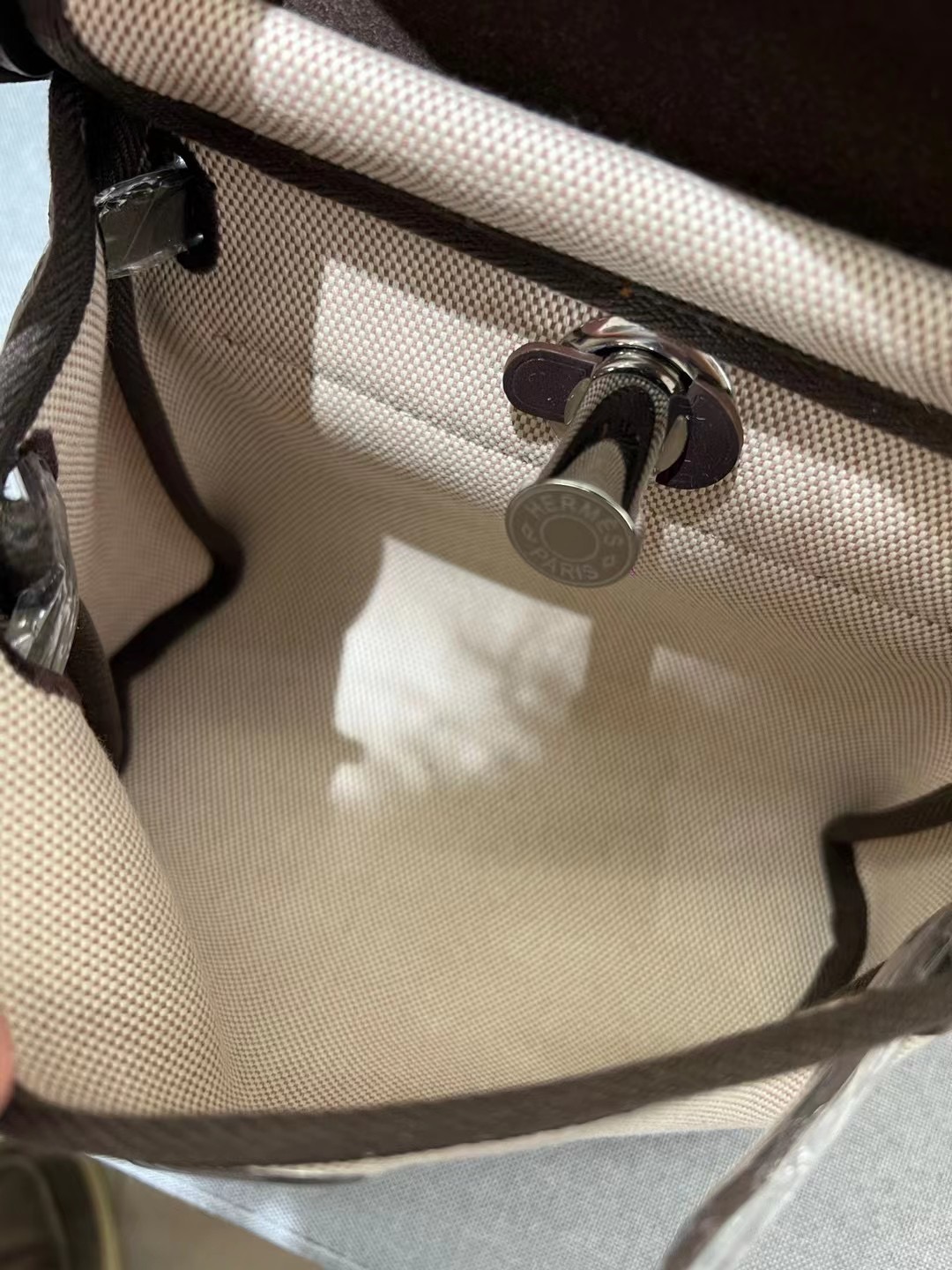 Hermès Model: Mini Herbag Color: Ebony with Silver Hardware Dimensions: 20*17*7cm