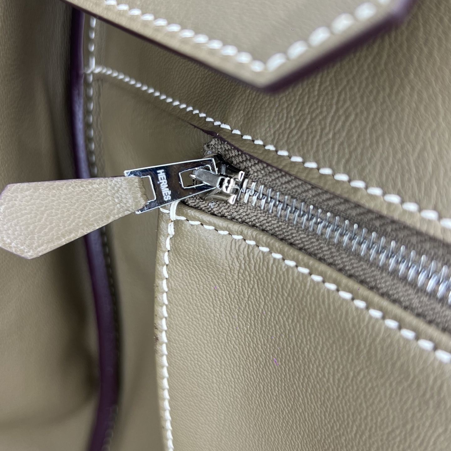 Hermès Model: Birkin 35 Color: Glacier White with Canvas Accents, Silver Hardware Dimensions: 35cm x 25cm x 18cm