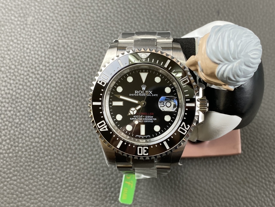 Rolex Sea-Dweller Series+Black King Kong 43MM Single Red+Calibre 2836 Stainless Steel Ceramic Bezel Men's Watch