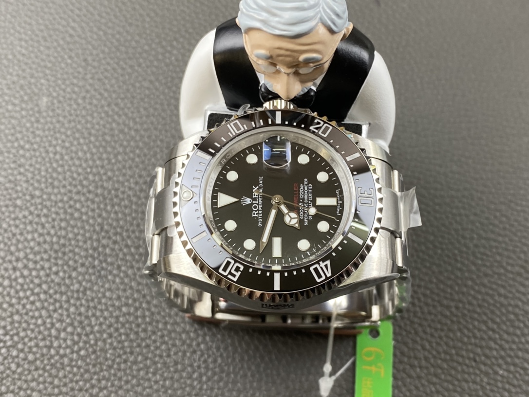 Rolex Sea-Dweller Series+Black King Kong 43MM Single Red+Calibre 2836 Stainless Steel Ceramic Bezel Men's Watch