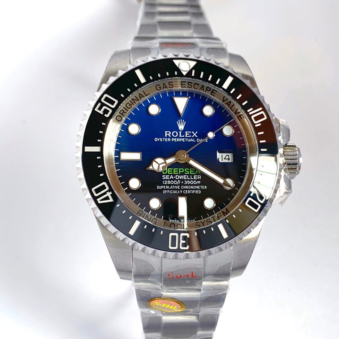 Rolex Sea-Dweller Series+m126660-0002+43MM+Calibre 2836 904L Stainless Steel Gradient Black Dial Men's Watch