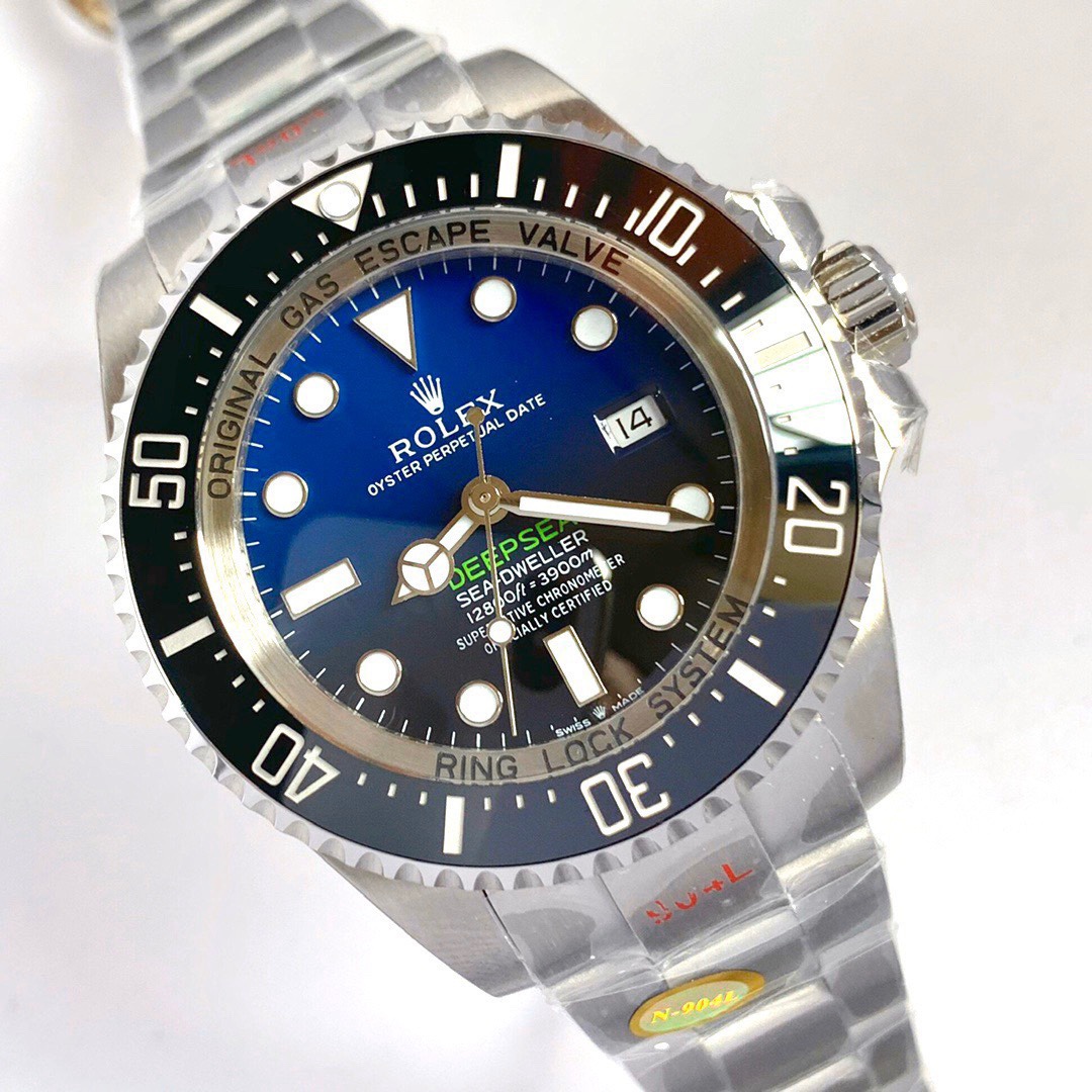 Rolex Sea-Dweller Series+m126660-0002+43MM+Calibre 2836 904L Stainless Steel Gradient Black Dial Men's Watch