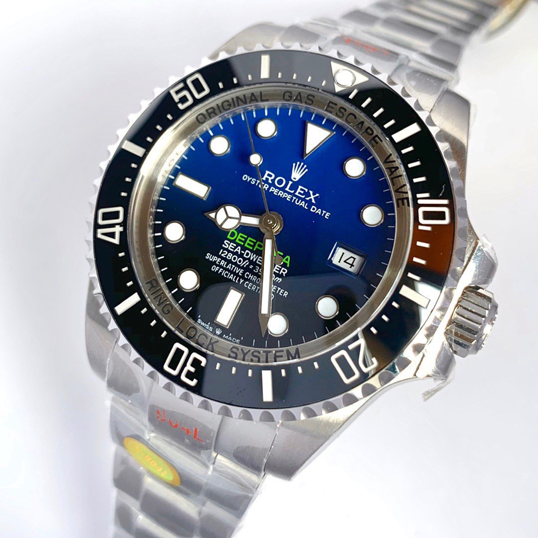 Rolex Sea-Dweller Series+m126660-0002+43MM+Calibre 2836 904L Stainless Steel Gradient Black Dial Men's Watch