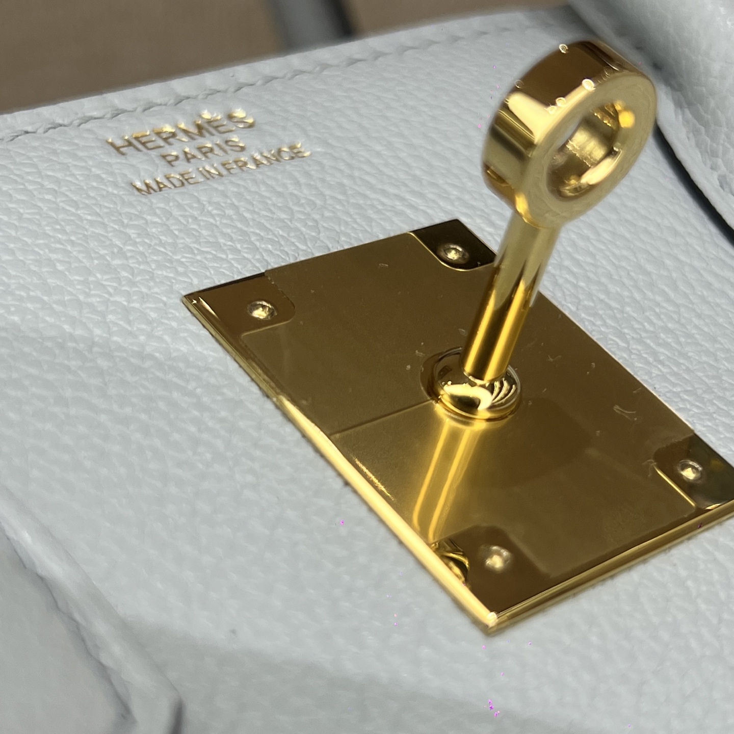 Hermès Model: Shoulder 29 Color: Glacier Blue with Gold Hardware Dimensions: 29cm x 16cm x 13.5cm