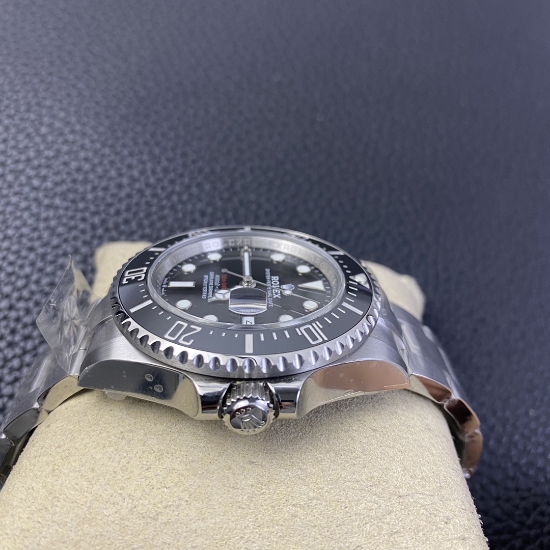 Rolex Sea-Dweller+New Dial Single Red+6 O'clock Crown Mark+904L Stainless Steel+Calibre 2824/3135 Men's Watch