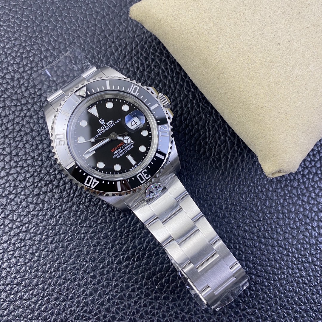 Rolex Sea-Dweller+New Dial Single Red+6 O'clock Crown Mark+904L Stainless Steel+Calibre 2824/3135 Men's Watch