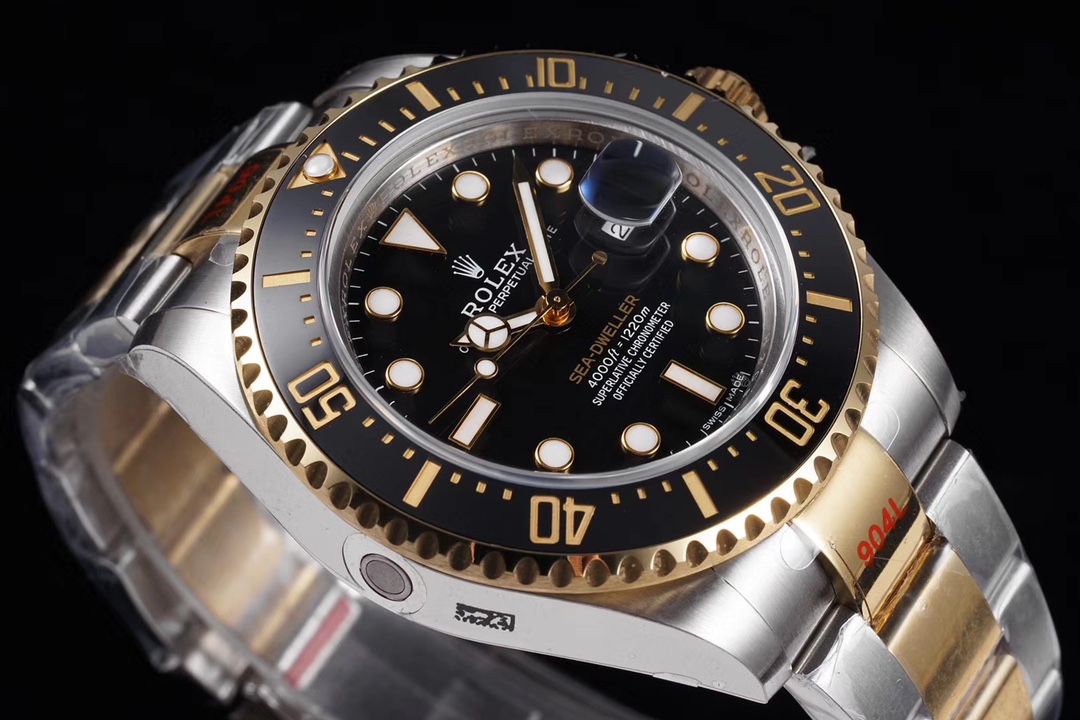 Rolex Sea-Dweller JuniorGMF V3 Upgrade+Single Yellow Dial+43mm+Cal.3235 Integrated Movement (Non-Sandwich Movement) Men's Watch