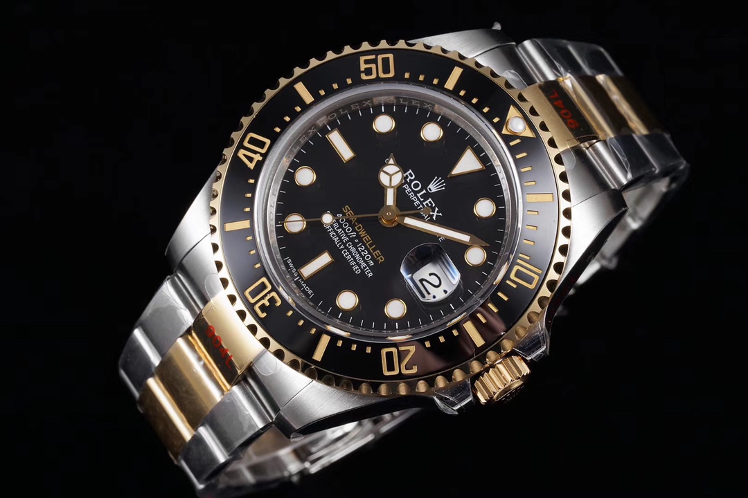 Rolex Sea-Dweller JuniorGMF V3 Upgrade+Single Yellow Dial+43mm+Cal.3235 Integrated Movement (Non-Sandwich Movement) Men's Watch