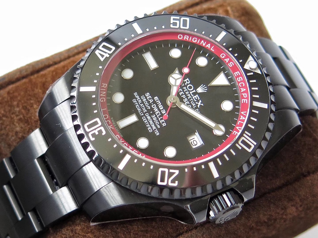 Rolex Sea-Dweller SeriesVR Factory V2 Upgrade+Red Devil Special Custom Edition+PVD Black+Red Accents Men's Watch