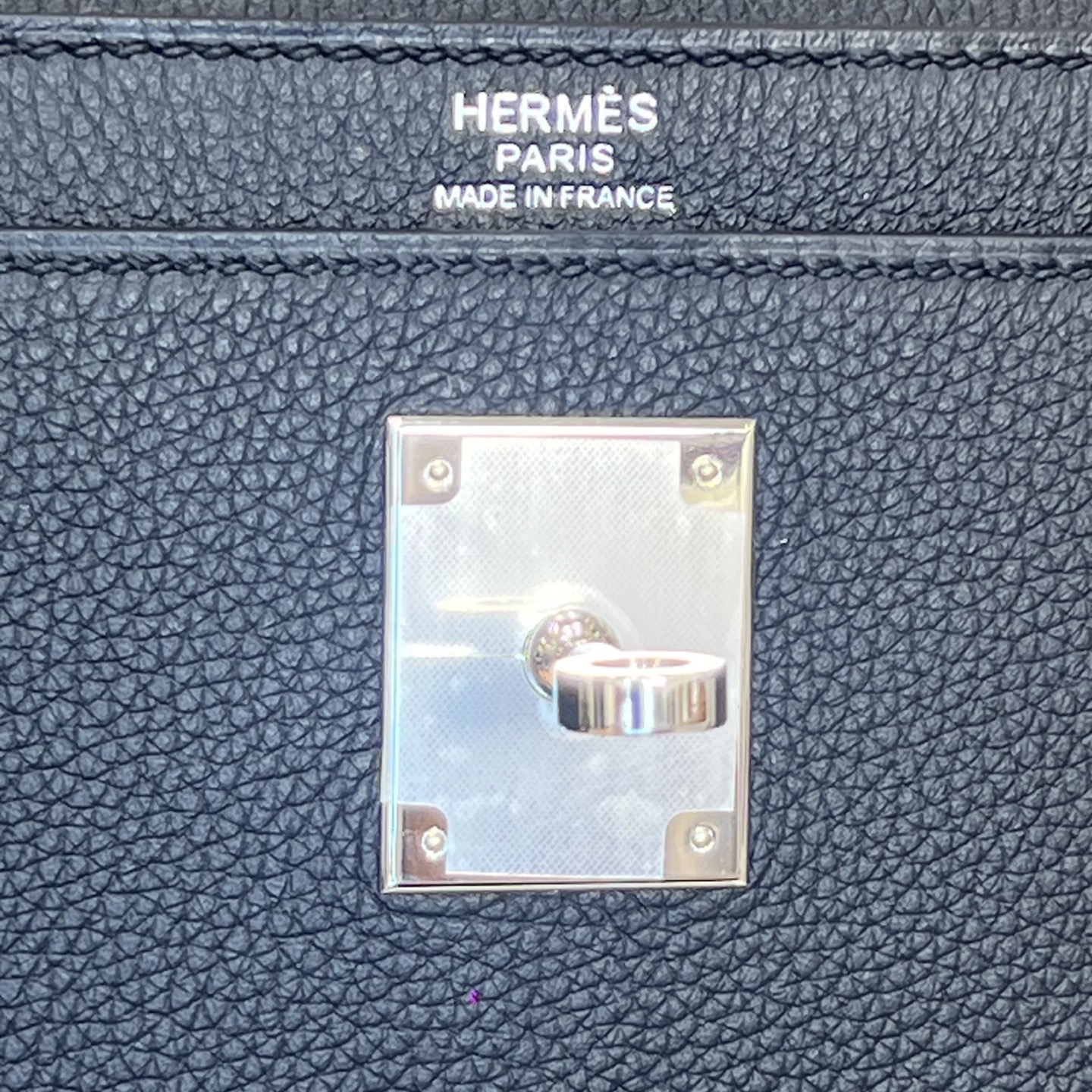 Hermès Model: Depeches 36 Color: Black with silver hardware Dimensions: 36.6cm x 29cm x 5cm