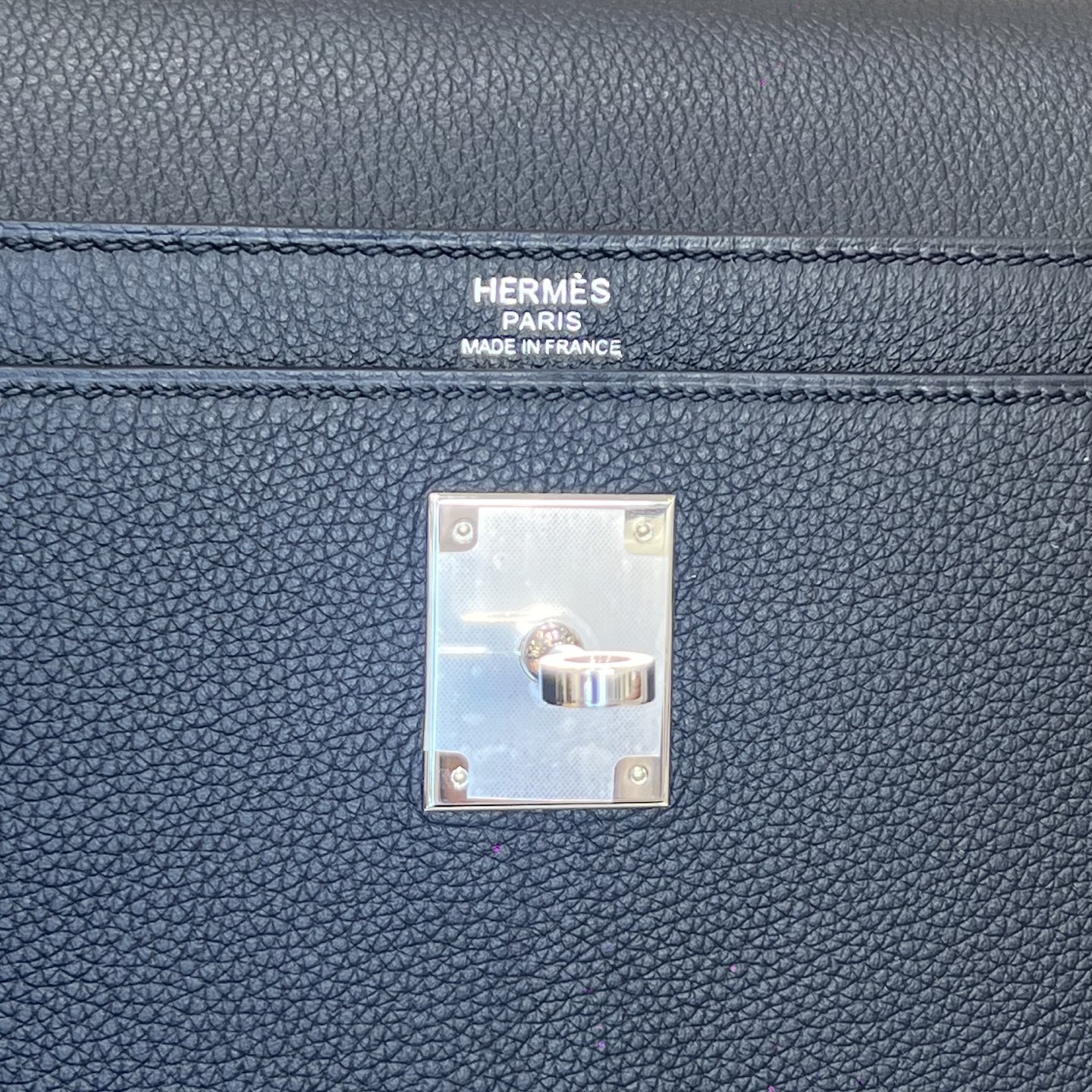 Hermès Model: Depeches 36 Color: Black with silver hardware Dimensions: 36.6cm x 29cm x 5cm